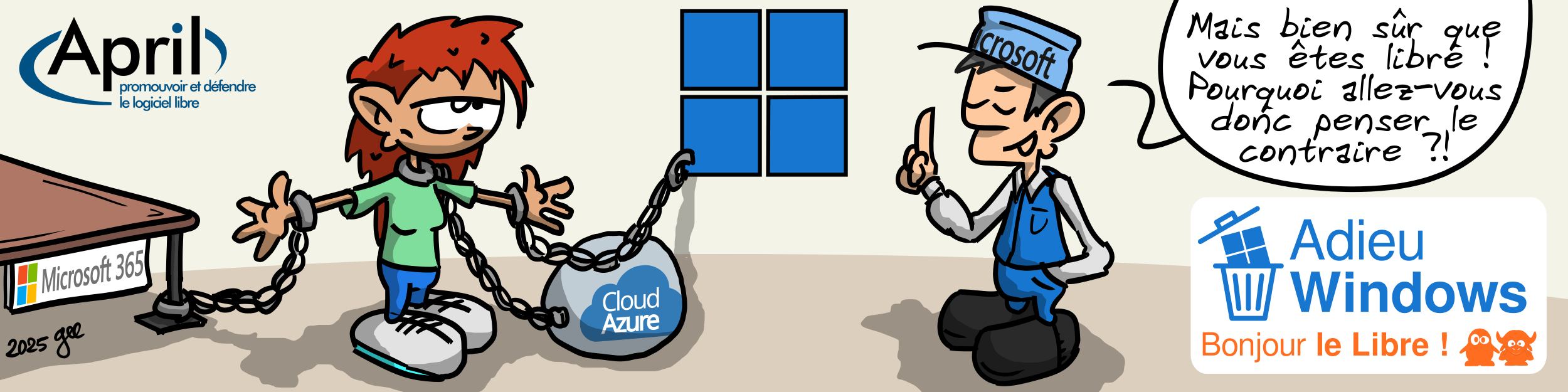 bannière Adieu Windows